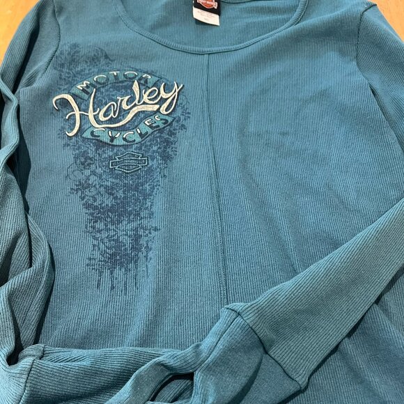 HARLEY DAVIDSON LADIES LONG SLEEVE T-SHIRTS SET OF 4 - Picture 3 of 14